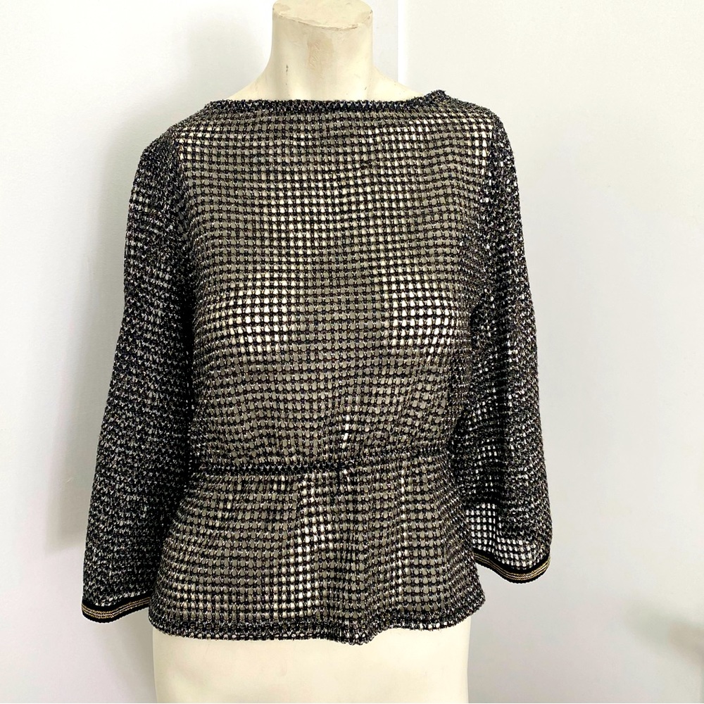 Vintage knit mesh fun party shirt